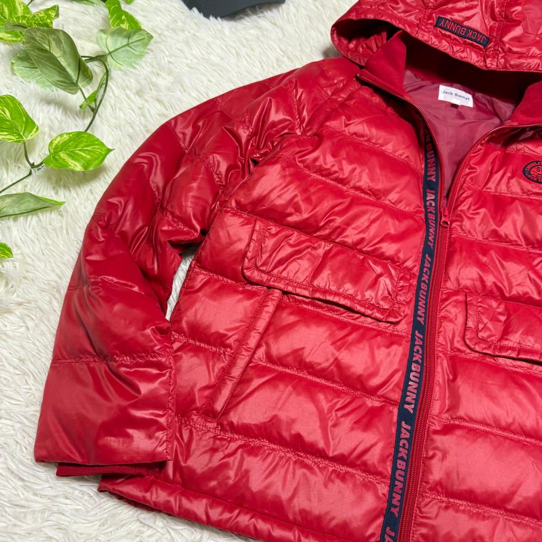 ジャックバニー】美品 ダウンジャケット レッド 4サイズ メンズ 4way