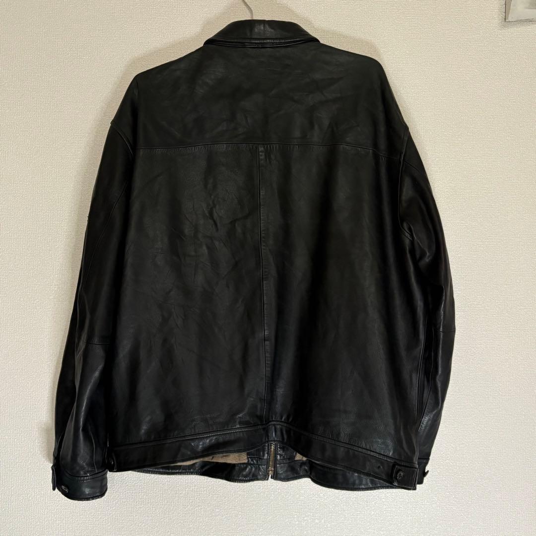 90s Ralph Lauren ブラックレザージャケット 古着 ポロ - メルカリ