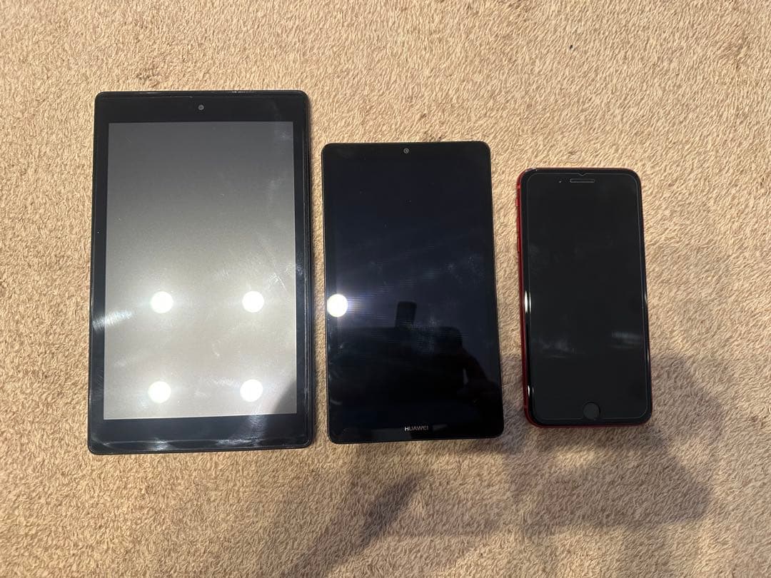 iPhone 8 Plus/HUAWEI /Amazon HD8 3点セット