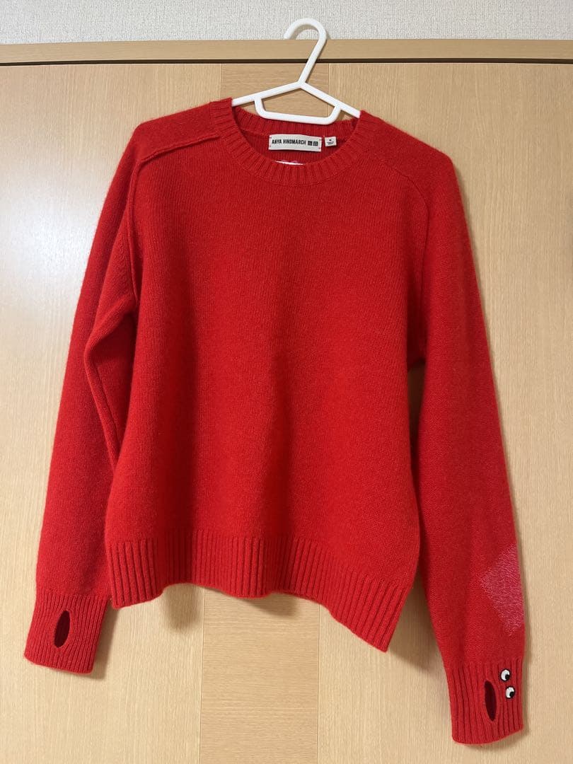 ユニクロ アニヤハインドマーチ カシミヤクルーネックセーター Mサイズ