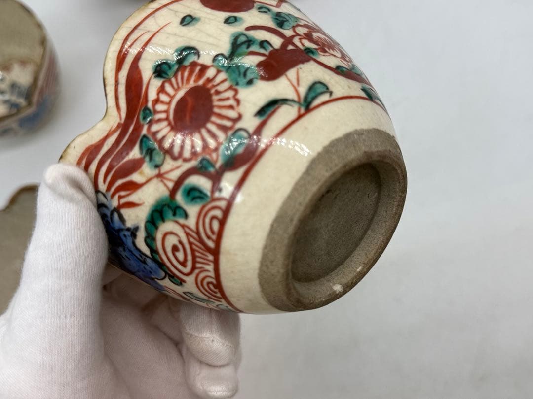 時代 赤絵花口小鉢5点 春逸作 送料込み250610 - メルカリ