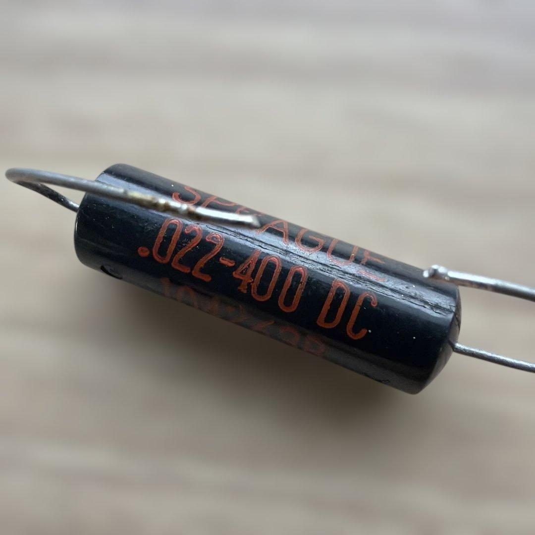60年代スプラグブラックビューティー0.022/400 SPRAGUE Vintage 160P Black Beauty .022μF 400V Capacitor