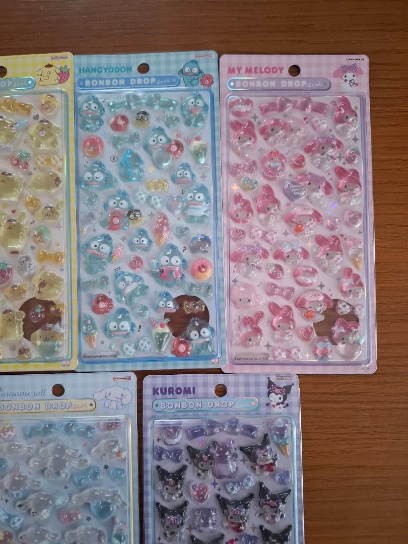 ボンボンドロップシール　サンリオ　7種