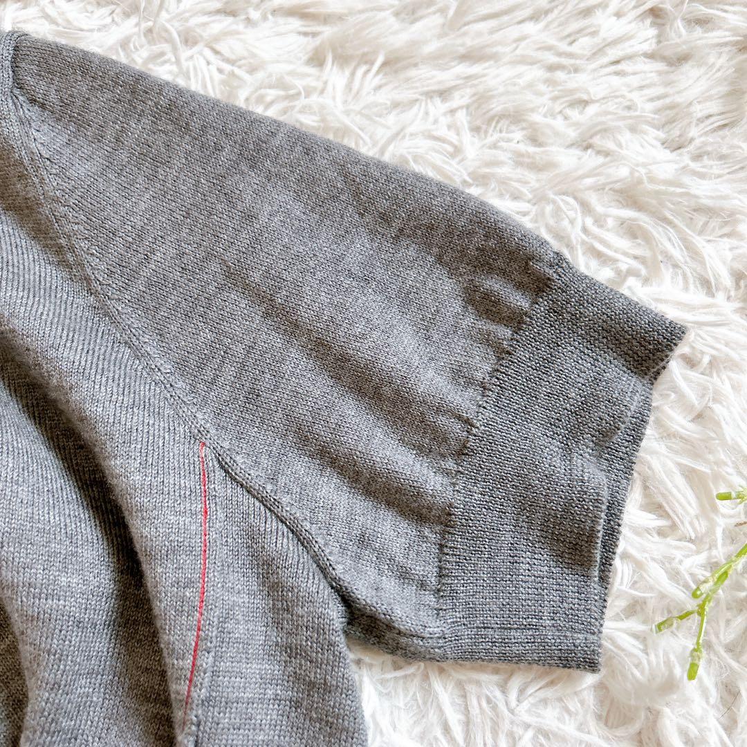 レア⁂美品⁂ミュウミュウ⁂バックリボンニット 半袖ニット チェック