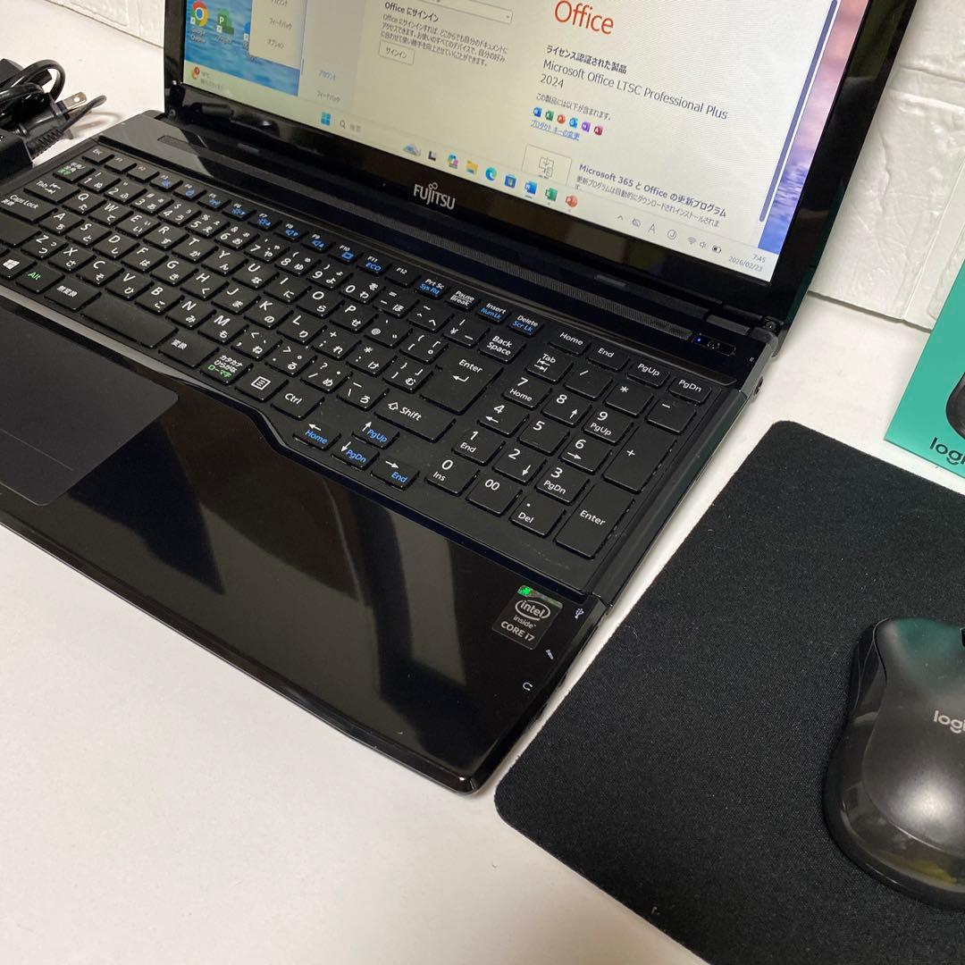 Windows11 オフィス付きCorei7メモリ8GB 高速起動SSD 富士通 - メルカリ