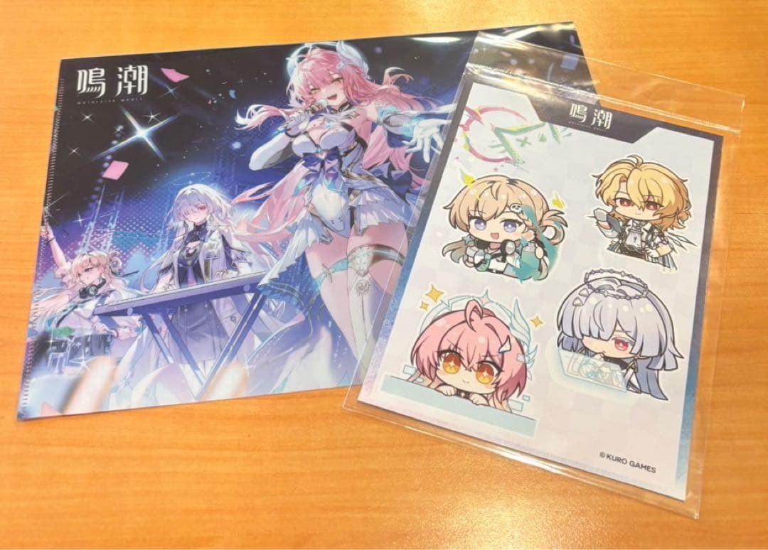 鳴潮】ステッカー クリアファイル 池袋 エイメス ヘルセン モーニエ