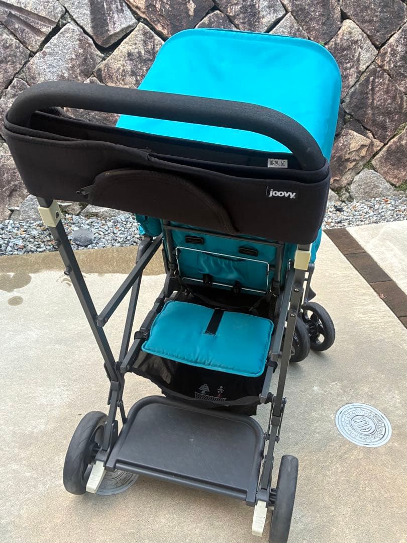 美品 Joovy Ultralight 二人乗りベビーカー 未使用レインカバー付