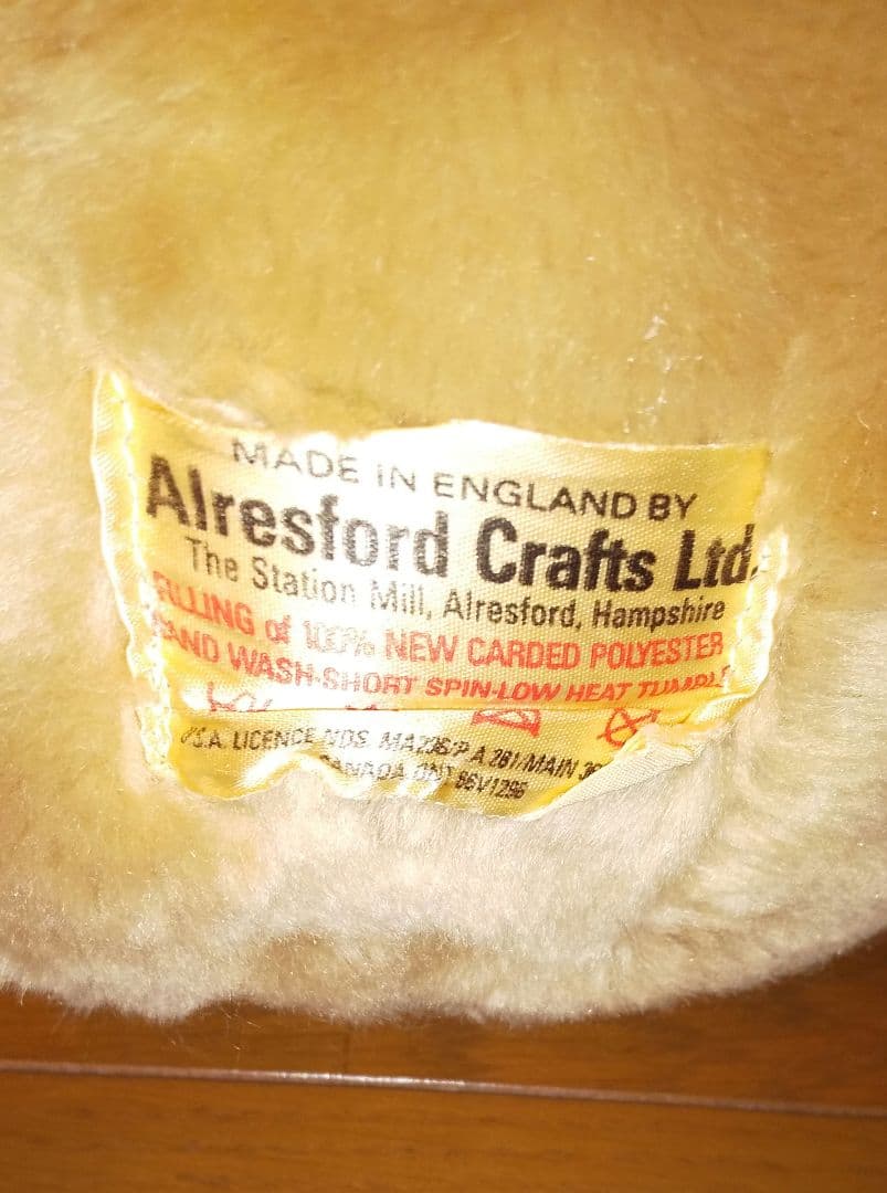 値下げ★ハの字眉毛付きクマぬいぐるみ Alresford Crafts Ltd.