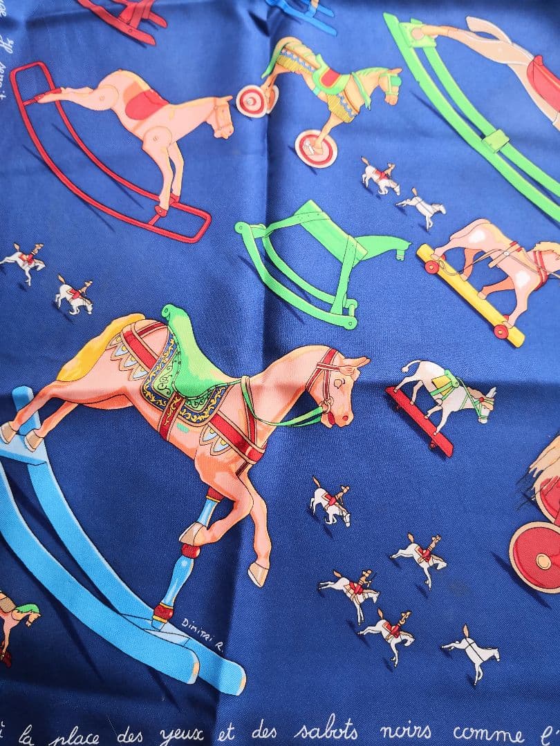 エルメス HERMES スカーフ カレ90 お馬の話をして