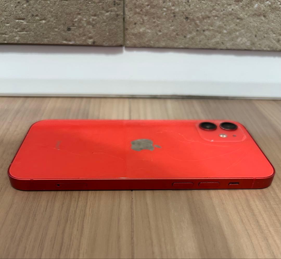 iPhone 12 128GB レッド｜動作良好｜背面割れあり｜バッテリー84