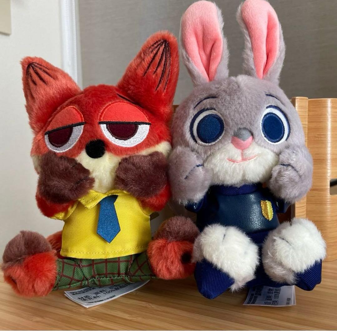 即日❣️ 上海ディズニー ズートピア ニック ジュディ 肩乗せ