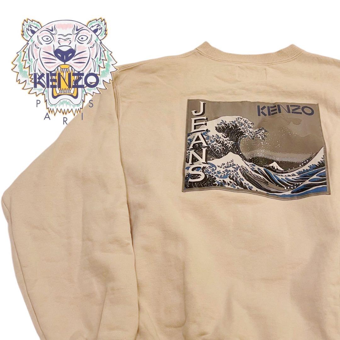 希少☆KENZO ケンゾー 北斎タグ 北斎刺繍 90s オーバースウェット