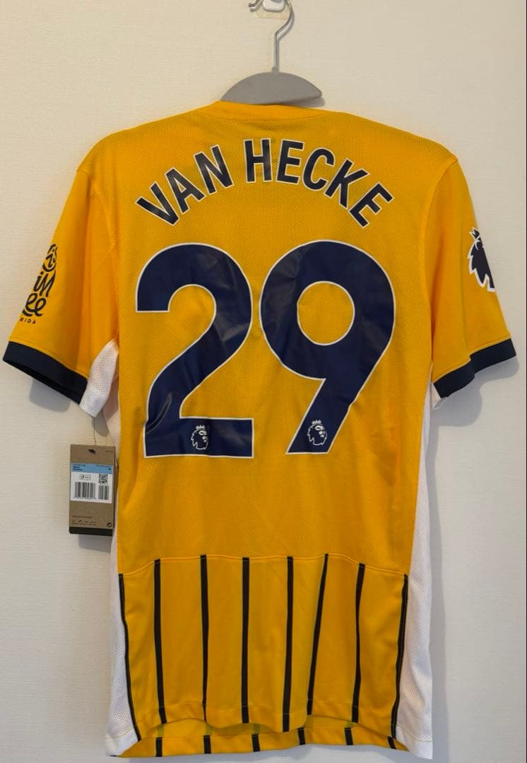 ブライトン 24-25シーズン アウェイユニフォーム ヤンポール・ファン・ヘッケ ブライトン 24-25シーズン アウェイユニフォーム ヤンポール・ファン