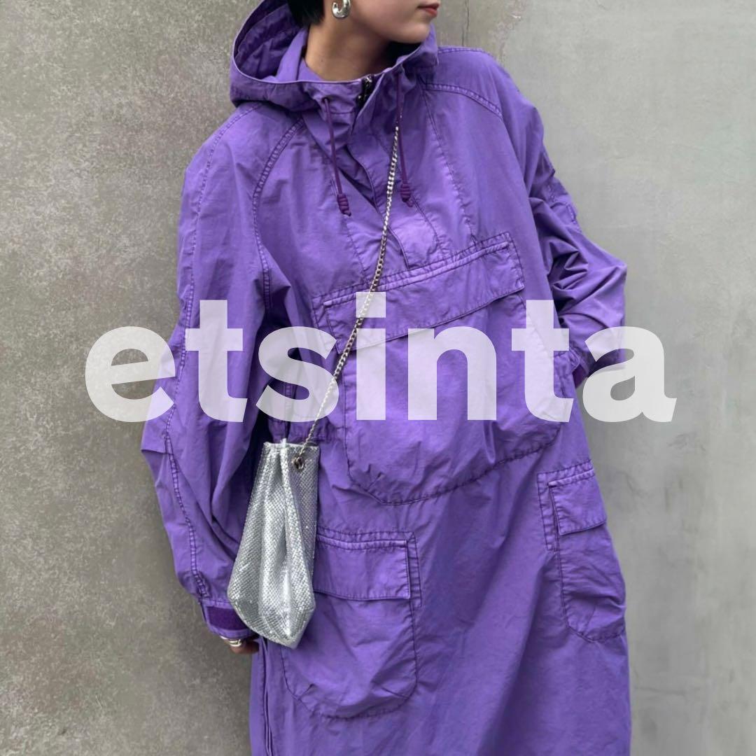 etsinta エシンタ ビックアノラックパーカー パープル ハーフジップ etsinta（エシンタ）の「【etsinta/エシンタ】ビックアノラック