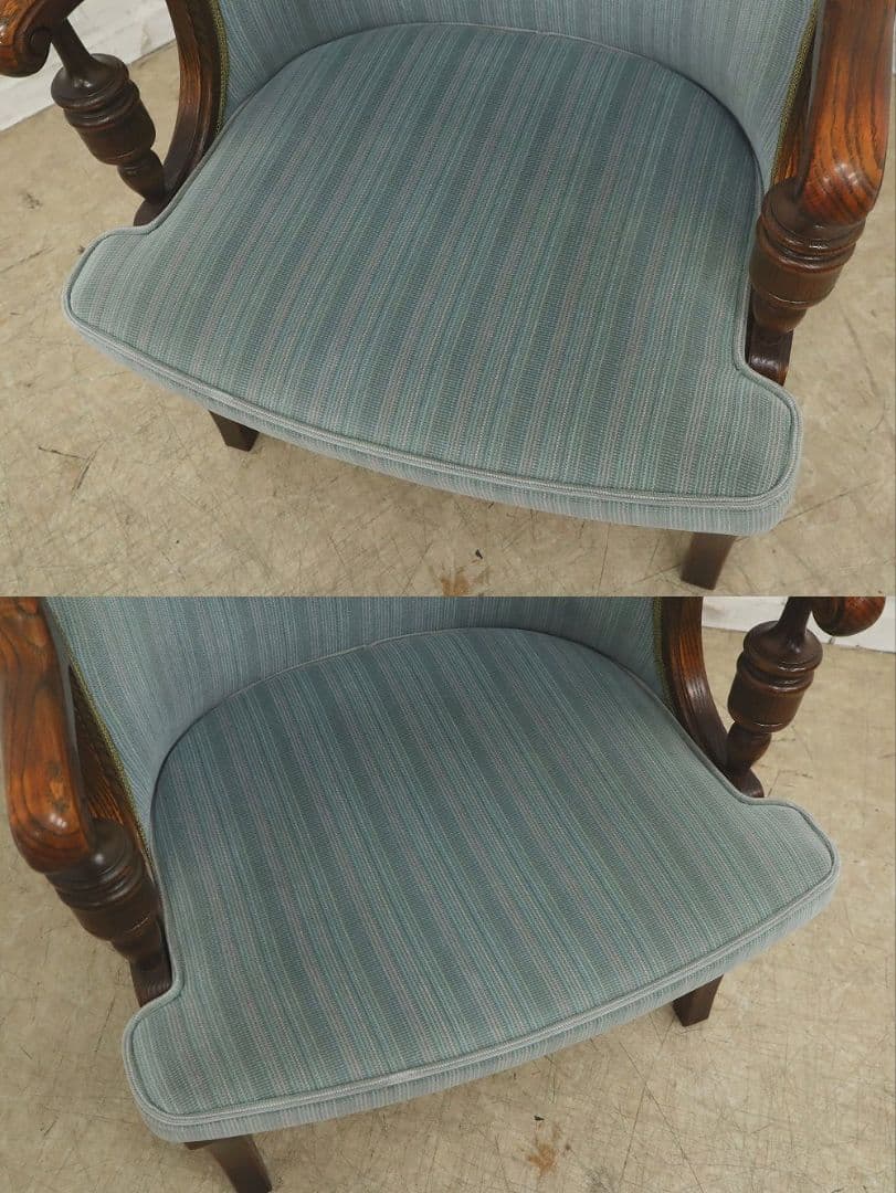 いずみ様専用【ブルージュ】アームチェア①・オーク材・IDC大塚家具