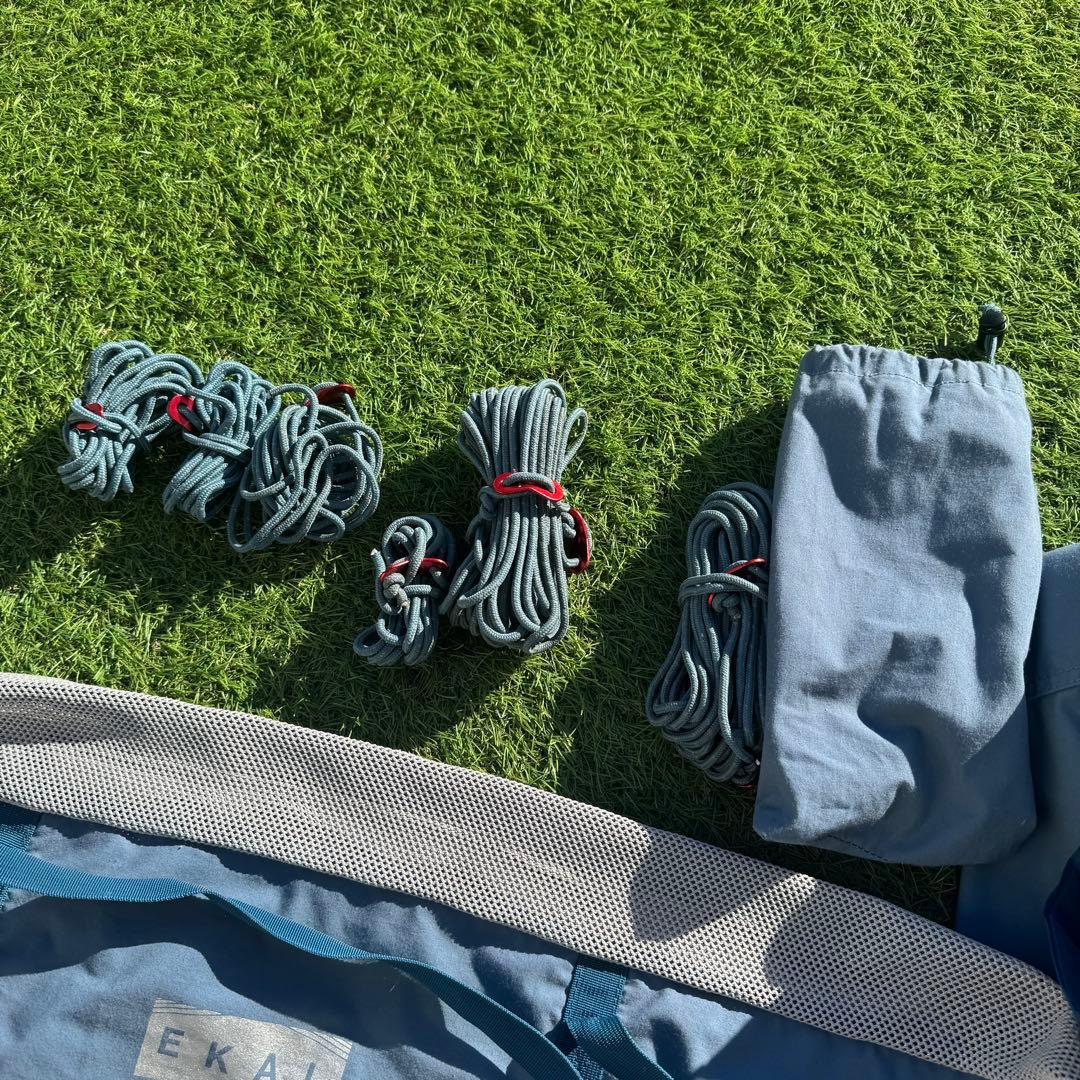 廃盤 テンマクデザイン×エカル コネクトヘキサタープ スモーキーブルー