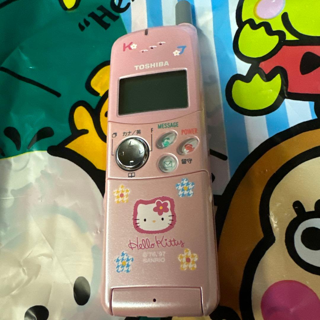 訳アリTOSHIBA 東芝 PHS 電話機 DL-S27K ハローキティ キティ - メルカリ