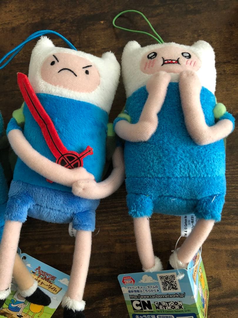 アドベンチャータイム　フィン ぬいぐるみ マスコット 3種セット