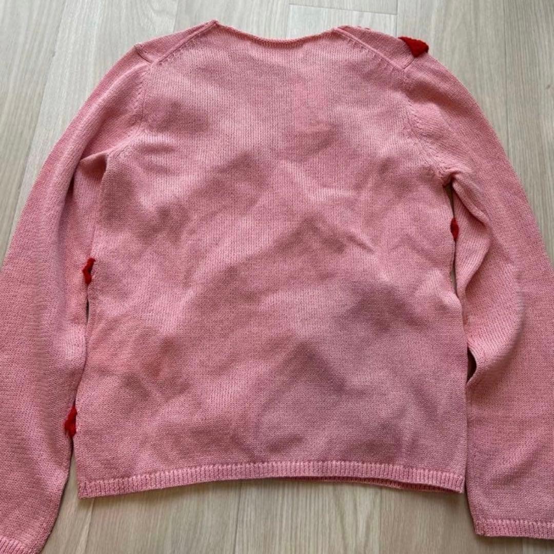 コムデギャルソンガール リボンモチーフ ピンク長袖ニット - メルカリ