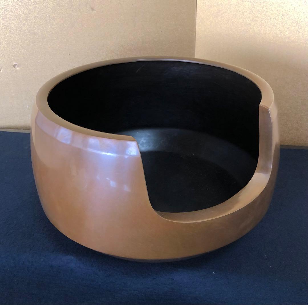 割引‼️《R》茶道具 唐銅風炉 風炉師 助信 共箱　251016い3