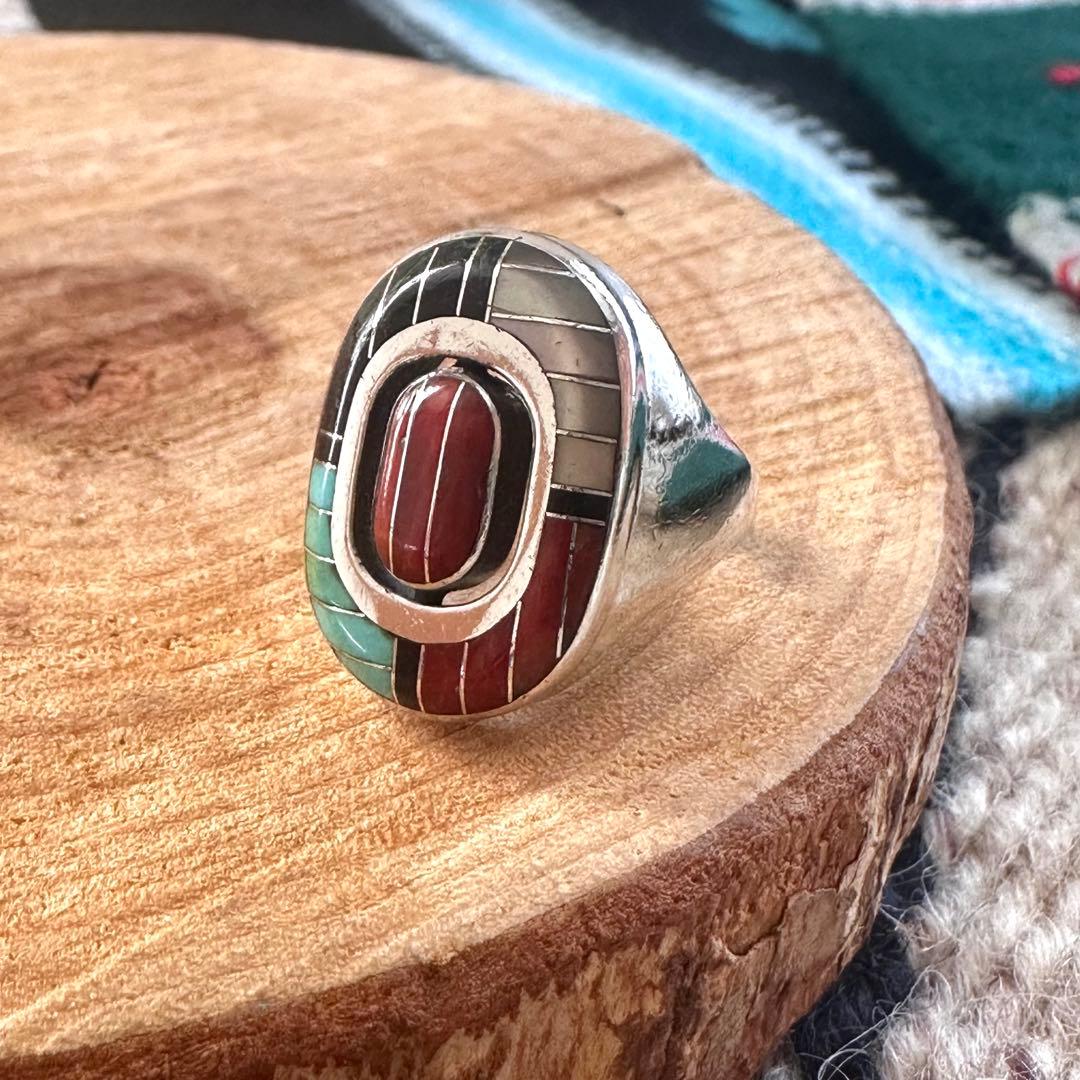 Don Dewa ズニ族 希少 18号 ドンデワ スピナーサンフェイス インレイ