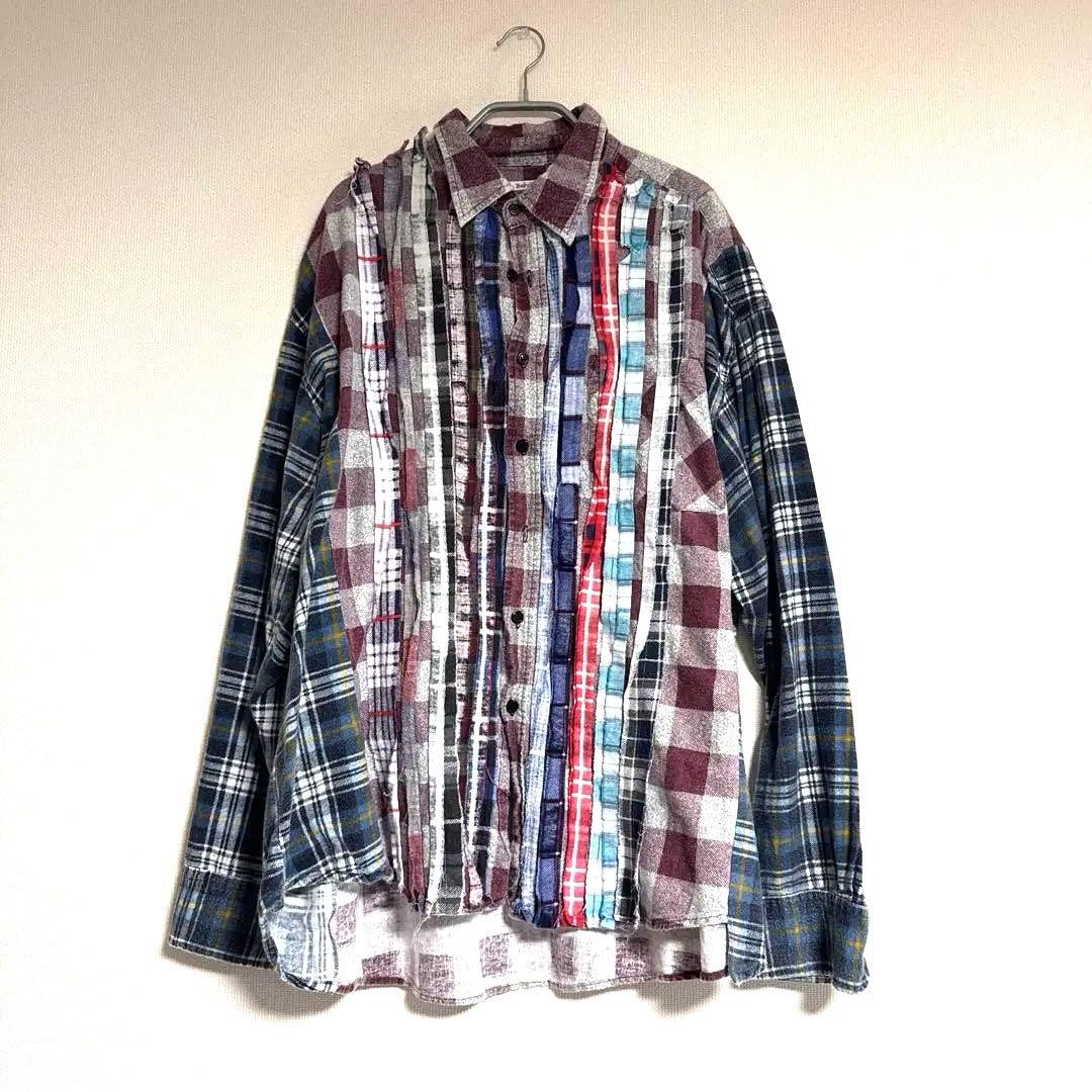 Rebuild by Needles チェックシャツ 7 Cuts Wide Zipped Shirt | Rebuild by Needles | Nepenthes London