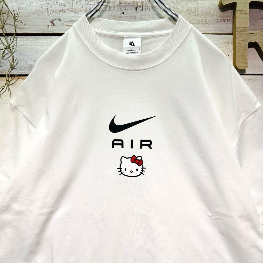 希少✨NIKE × ハローキティ Tシャツ コラボ 白 Lサイズ - メルカリ