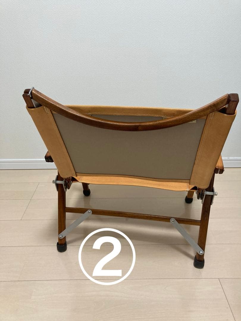 本物 カーミットチェア ウォールナット レザーシート C&C.P.H - メルカリ