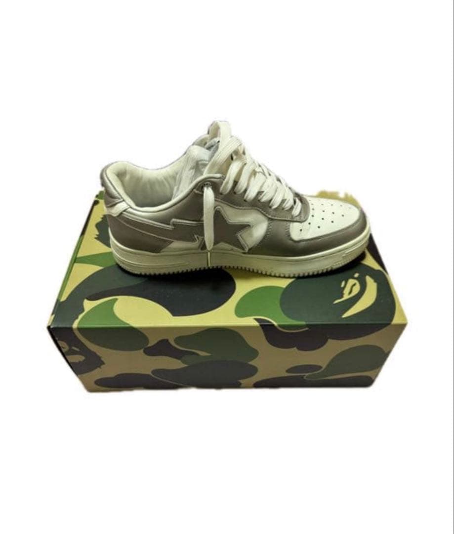 BAPESTAR グレーx白 26.5cm 箱あり