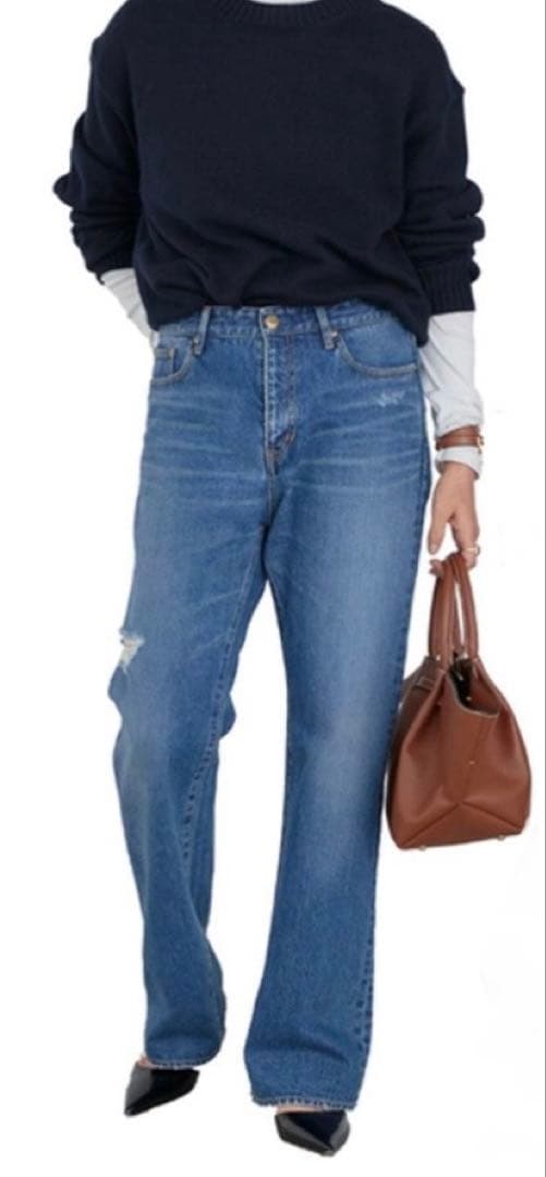 ミューズドゥドゥーズィエムクラス　バギーデニム ミューズ ドゥ ドゥーズィエムクラス 23SS MONA バギーデニムパンツ