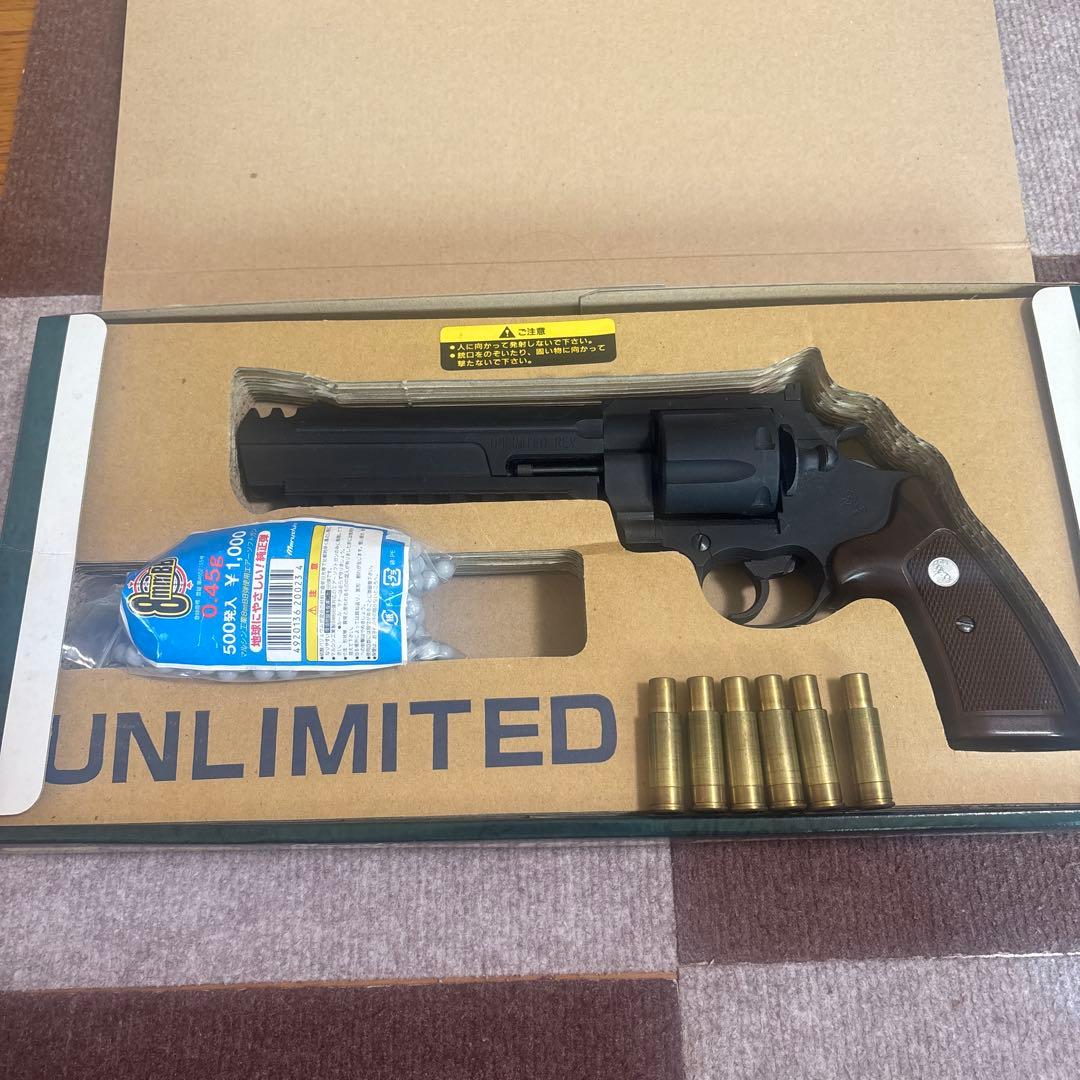 マルシン　アンリミテッドリボルバー　8ミリBB弾 インボイス対応】 (8mm専用) アンリミテッドリボルバー ブラックABS
