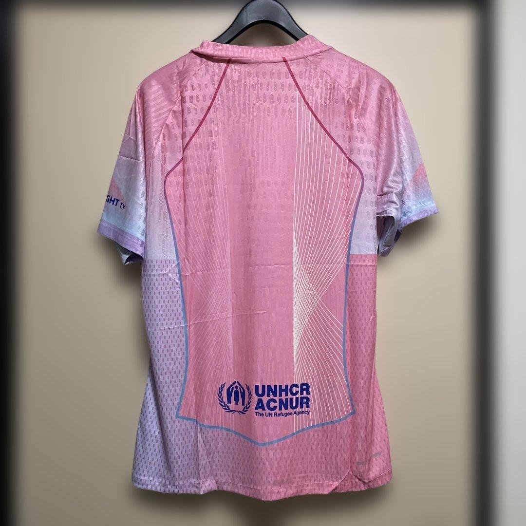 FC Barcelona Nike ピンクUNHCRユニフォームサイズ - メルカリ