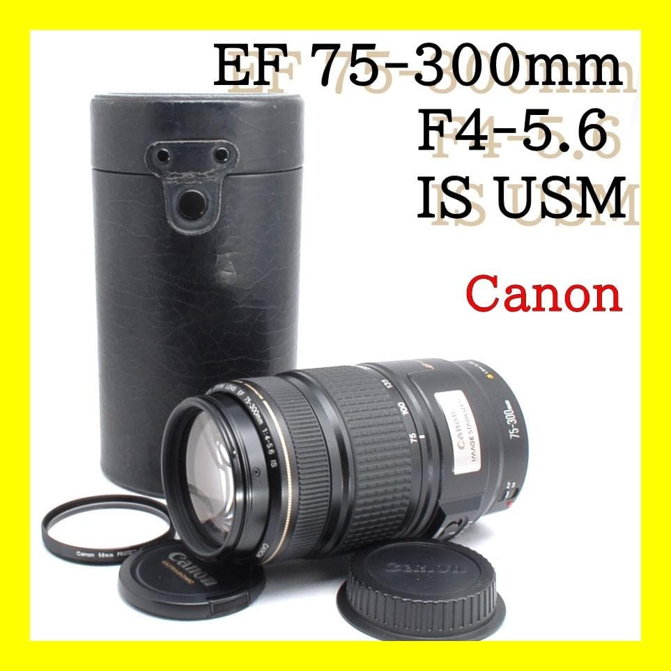 ★超望遠★Canon EF 75-300mm IS USM★美品★フルサイズでも キヤノン（Canon） 望遠レンズ CANON EF 75-300mm F4-5.6 IS USM 中古