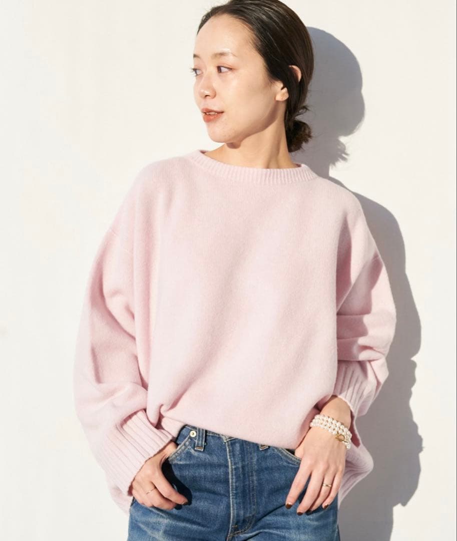 plage ファインウールワイドクループルオーバー - メルカリ