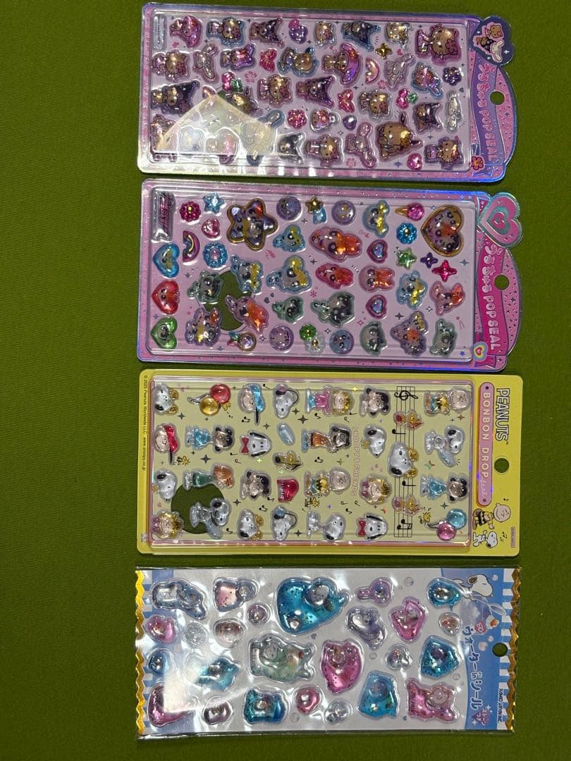 【正規品】ボンボンドロップシール　しずくちゃん　サンリオ　スヌーピー　パワパフ