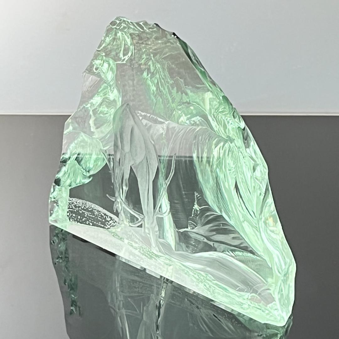 Kosta Boda】ガラス 鹿のオブジェ / ペーパーウェイト - メルカリ