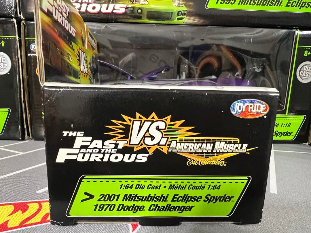 ミニカー FAST&FURIOUS ECLIPCE SPYDER VS DODGE