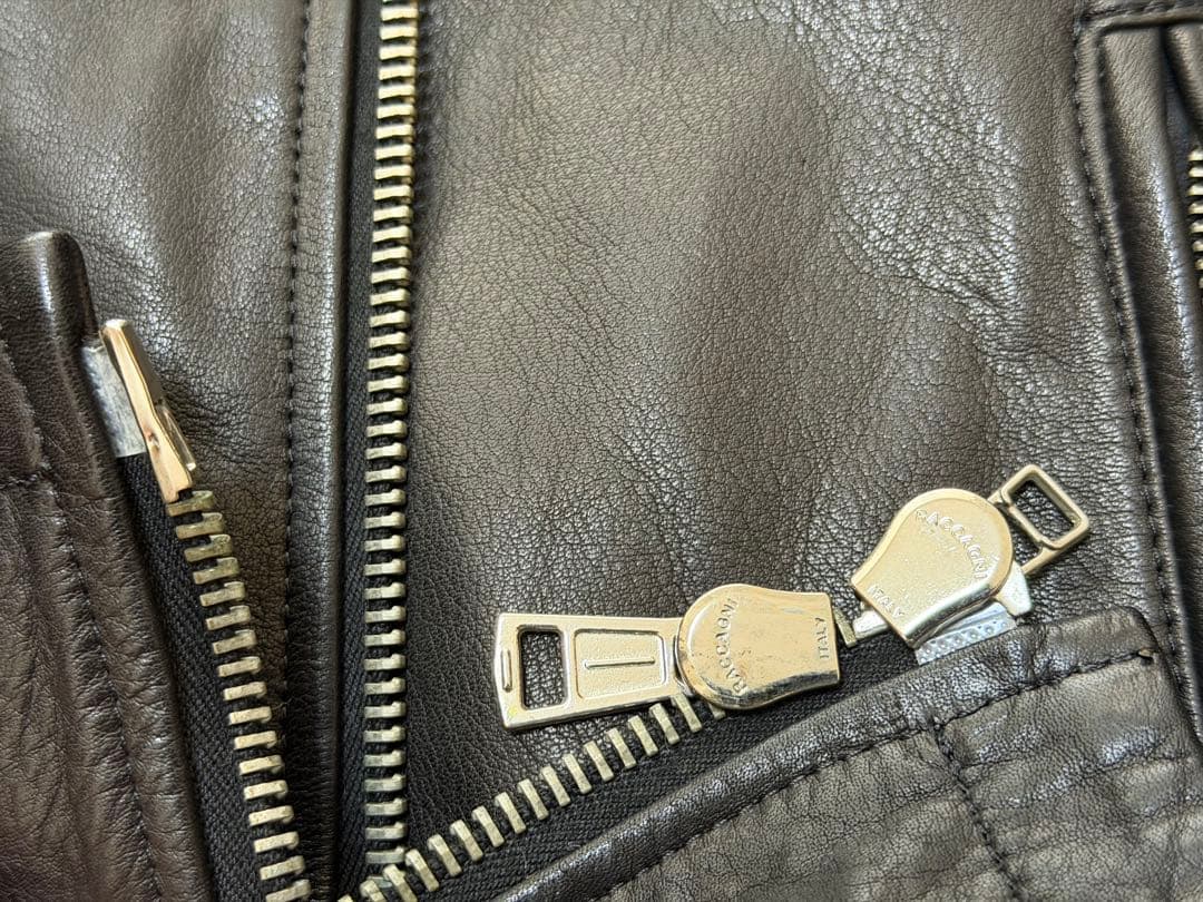 名作希少サイズ3】ラウンジリザード 牛革シングルライダース黒