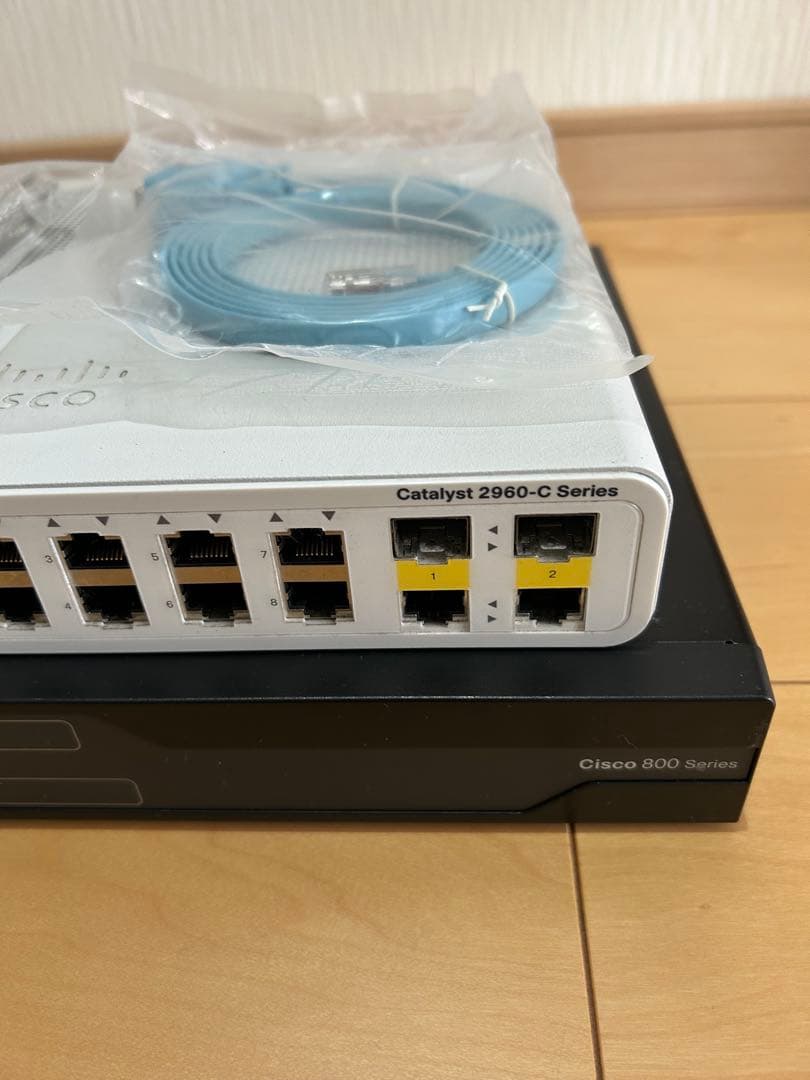 CCNA、CCNP】静音セット 2台セットCisco 891FJ、2960 - メルカリ