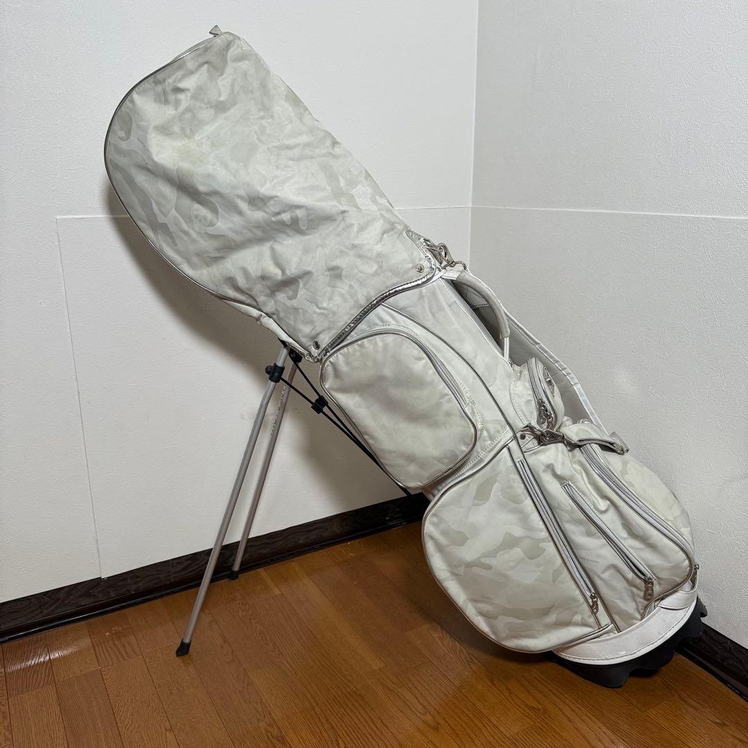 MARK&LONA☆希少 ホワイトカラー☆カモ☆スタンドキャディバッグ