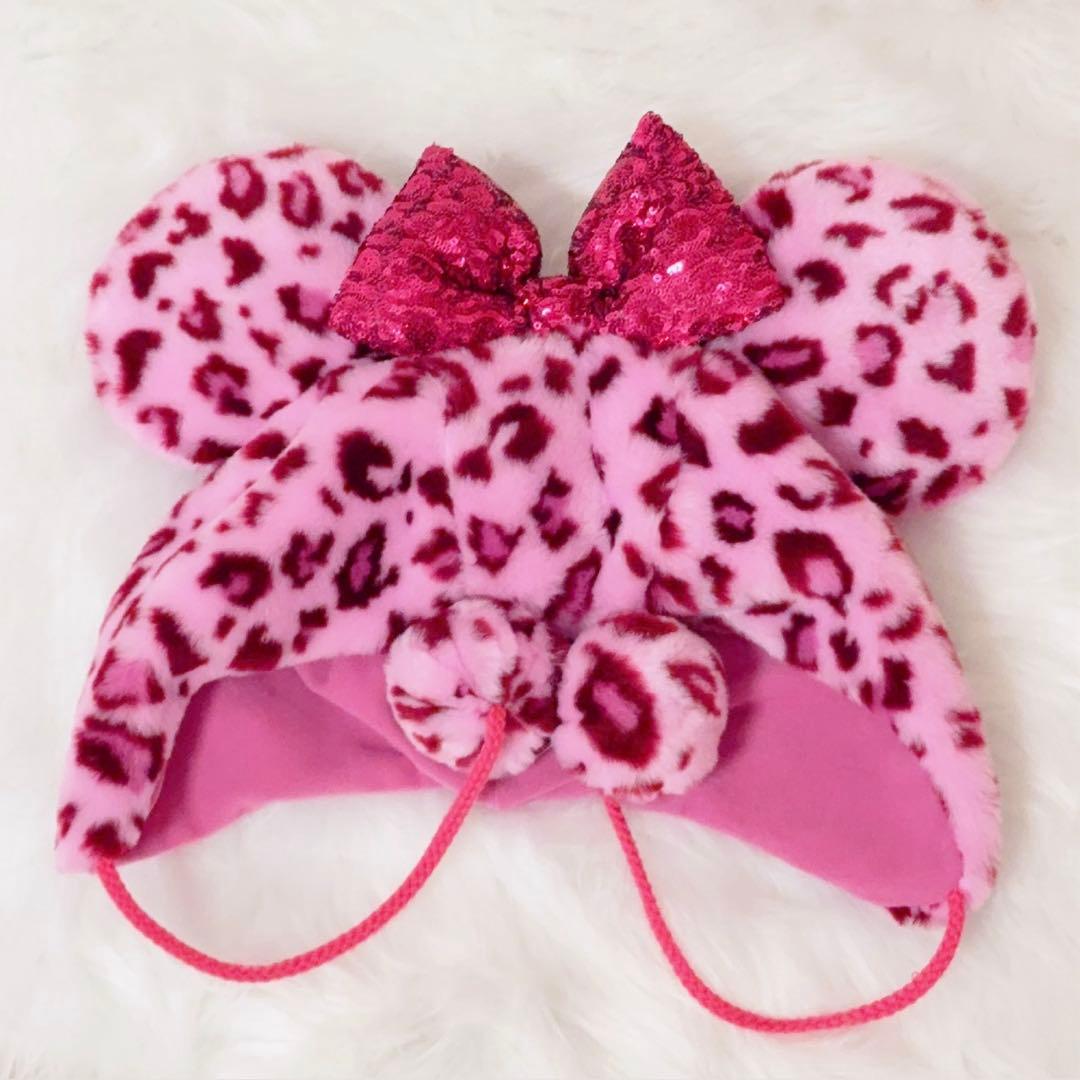 東京ディズニーリゾート ファンキャップ ヒョウ柄 レオパード ミニー