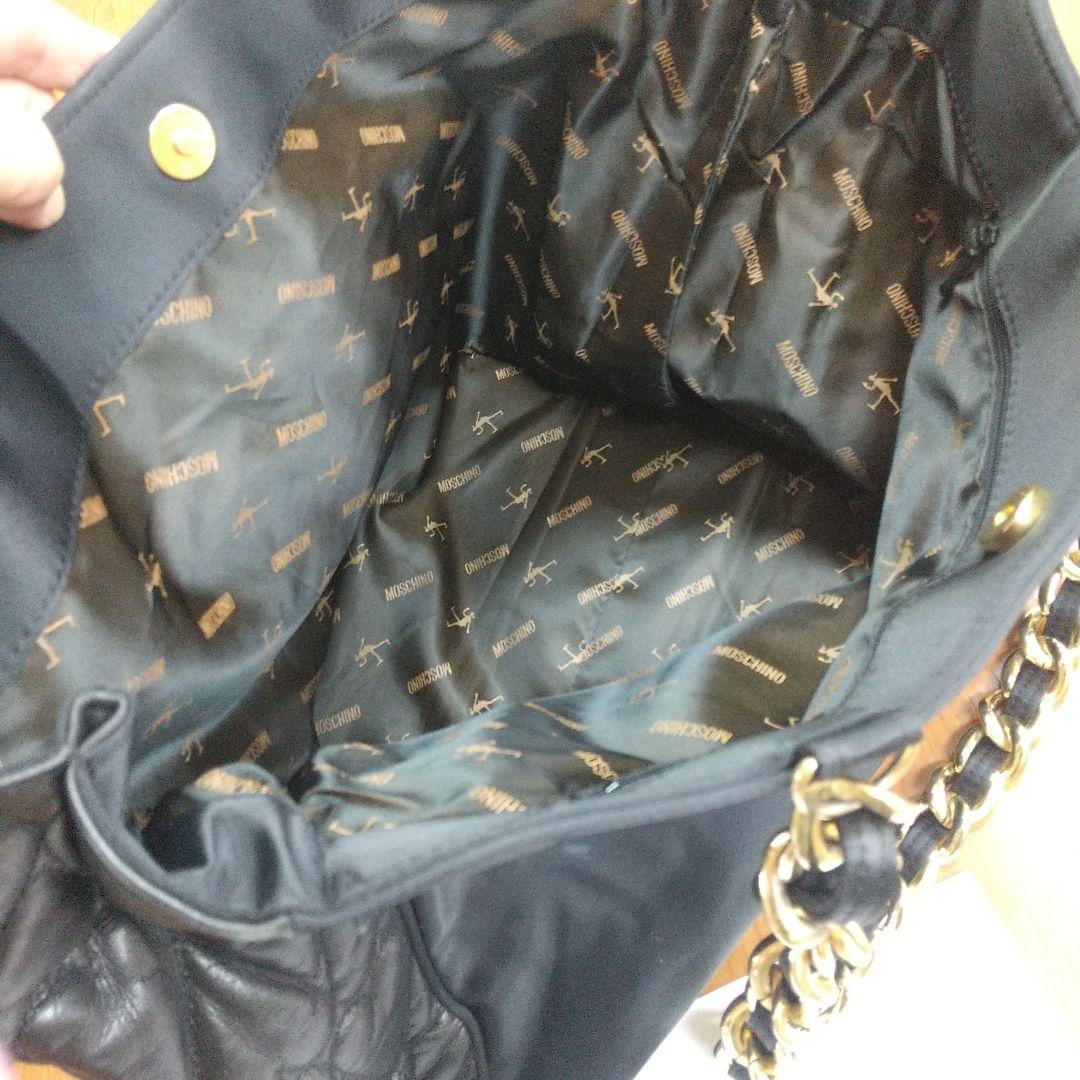 Jura様専用モスキーノ ゴールドチェーン 大判トートバックハート