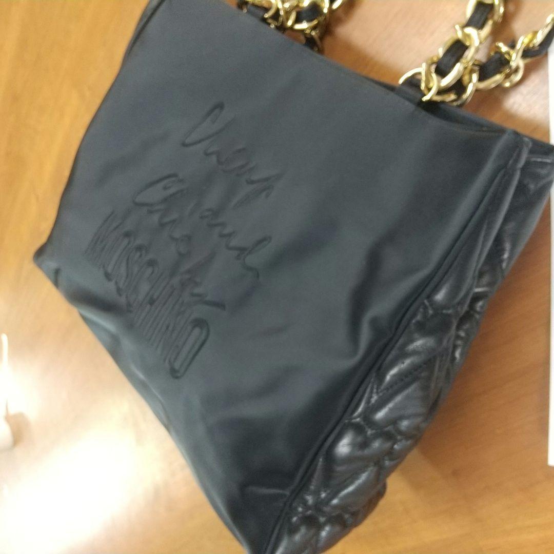 Jura様専用モスキーノ ゴールドチェーン 大判トートバックハート