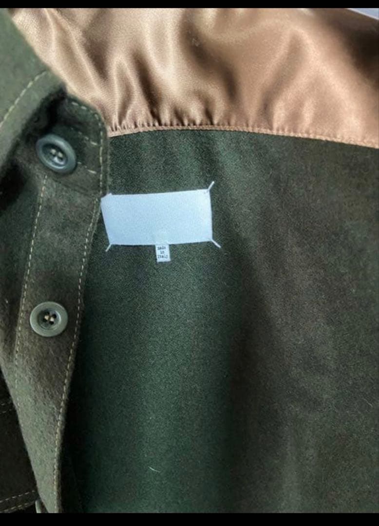 maison margiela 22ss オリーブ シャツジャケット - メルカリ