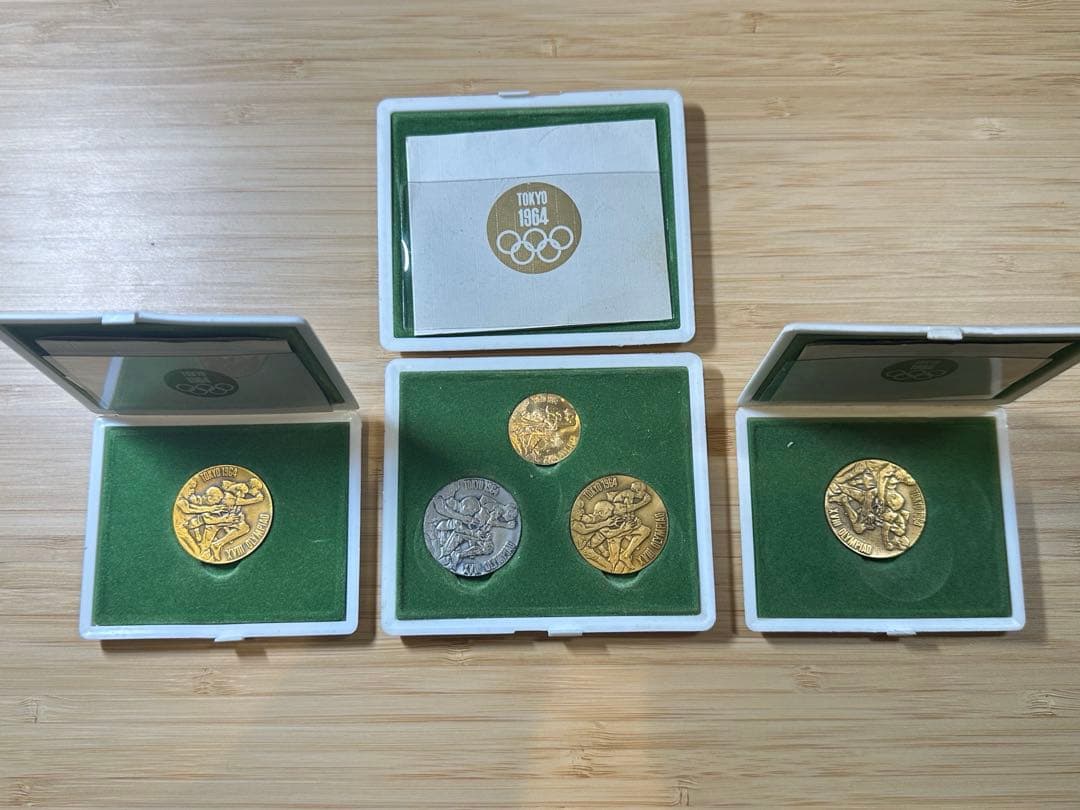 東京オリンピック 1964年 メダルセット 金・銀・銅 3セット Yahoo!オークション -「東京オリンピックメダル3点セット」の落札相場