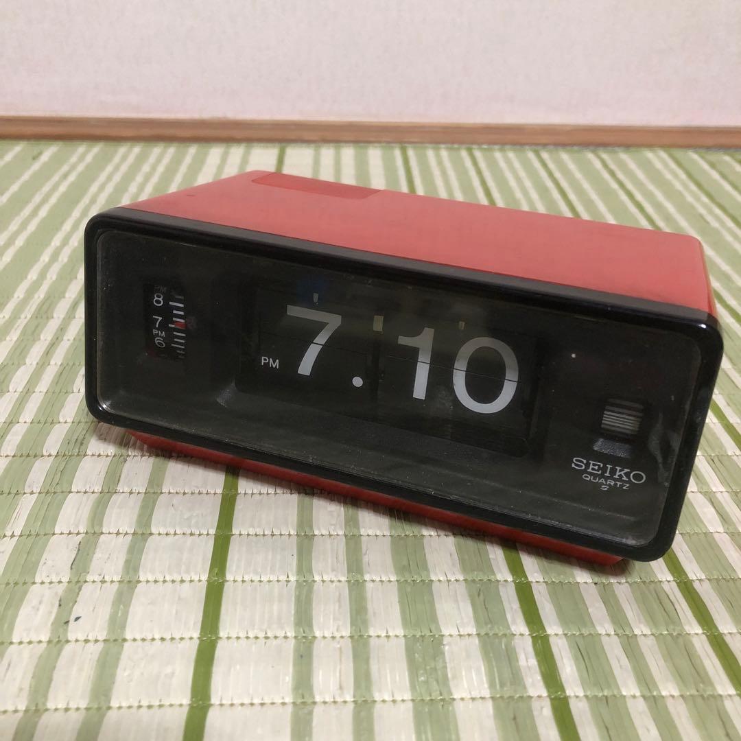 SEIKO セイコー QN450R パタパタ 時計 置時計 昭和 レトロ 置物 - メルカリ