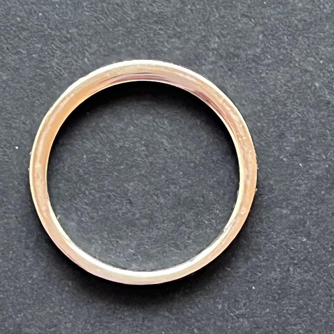 ロイヤルアッシャー　Pt950 ハーフエタニティリング　0.18ct 12号