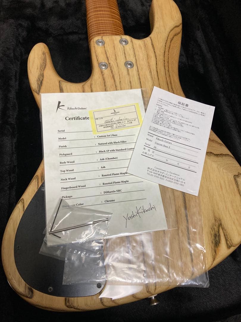 ベース kikuchi guitars Custom 5st 3.7kg