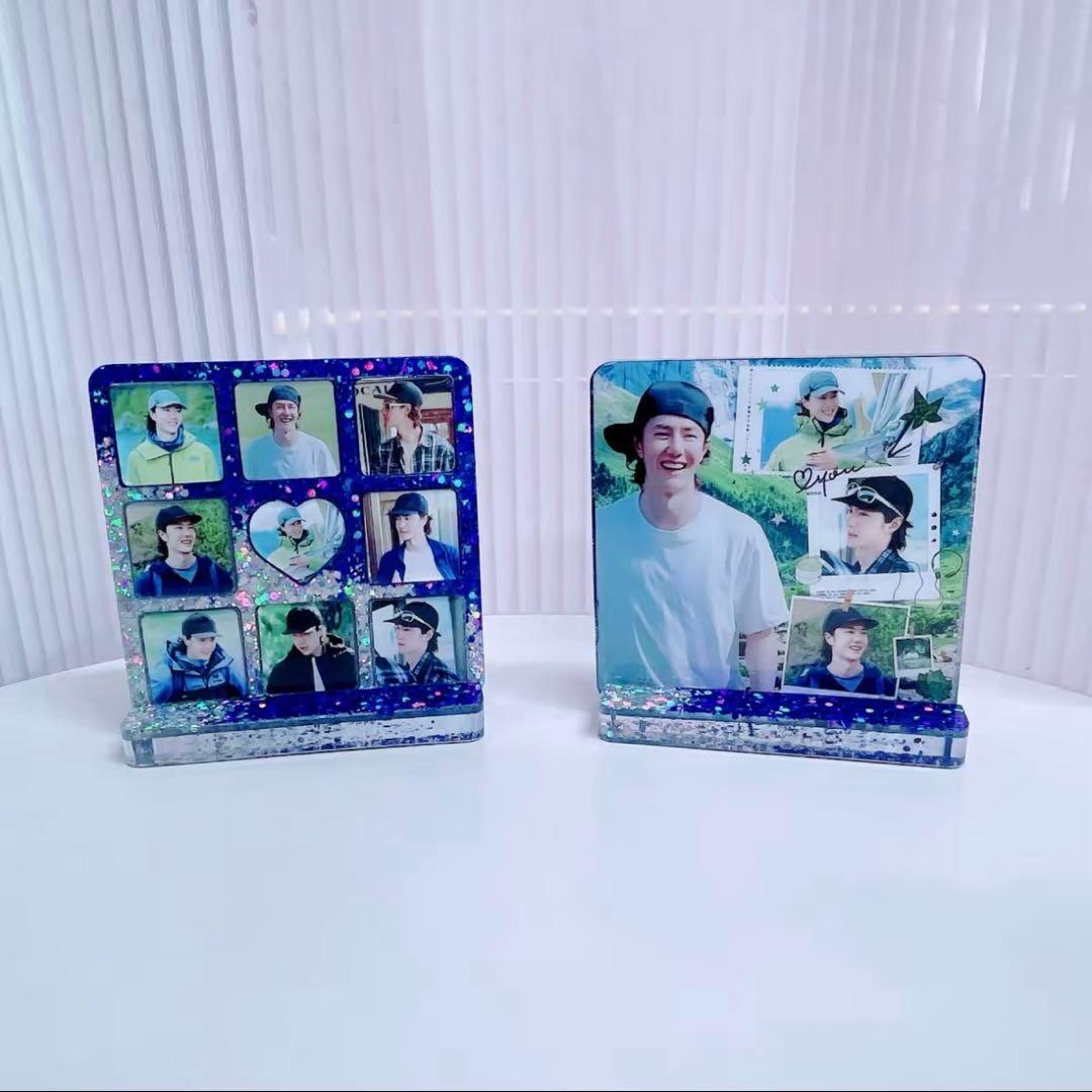 新作❣️王一博 2番スタジオ　新両面レジン九宫格玄関置物3点セット❣️確認用0211