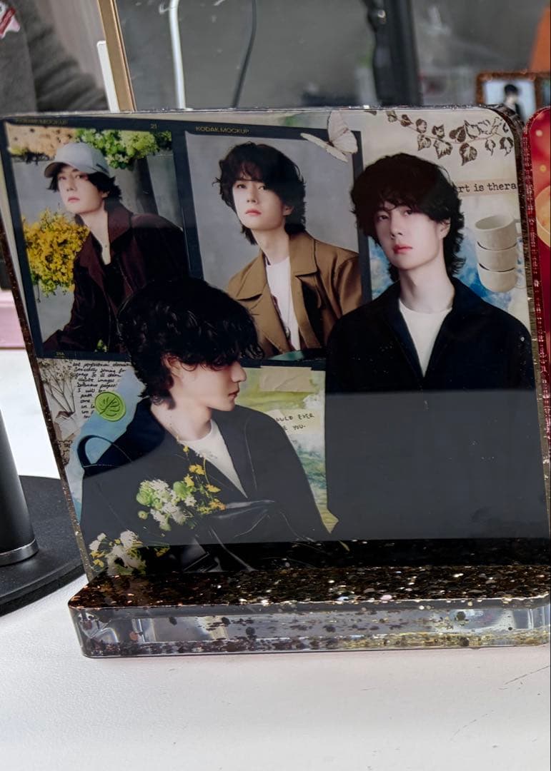 新作❣️王一博 2番スタジオ　新両面レジン九宫格玄関置物3点セット❣️確認用0211